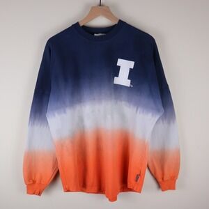 Illinois Fighting Illini Spirit Jersey Tie Dye Size Small 22.5x28